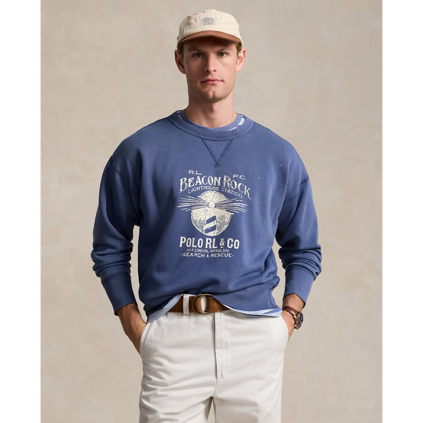 Blue Heaven Vintage Fit Fleece Graphic Sweatshirt Polo Ralph Lauren 1