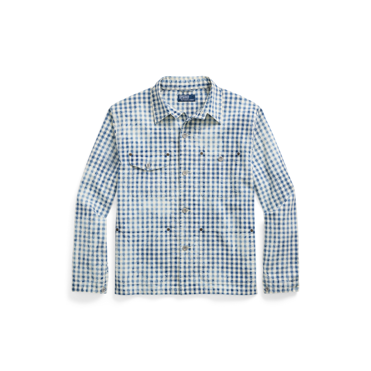 Indigo Plaid Overshirt