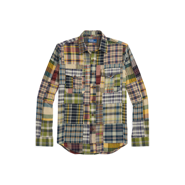 Patchwork Flannel Shirt Jacket