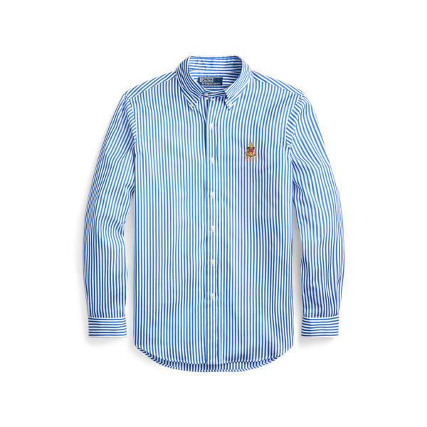 Chemise ray&eacute;e blason classique popeline Polo Ralph Lauren en 1