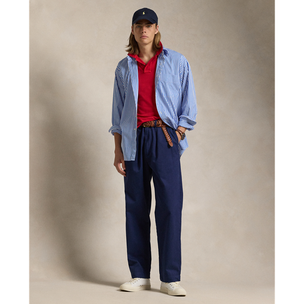 White/Blue The Big Striped Shirt Polo Ralph Lauren 4