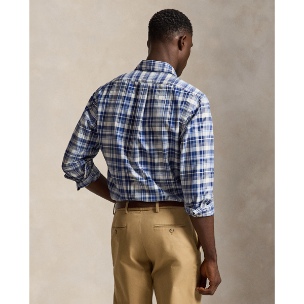 Classic Fit Plaid Oxford Shirt 
