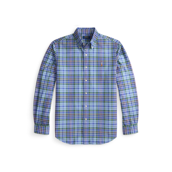 Classic Fit Plaid Oxford Shirt 