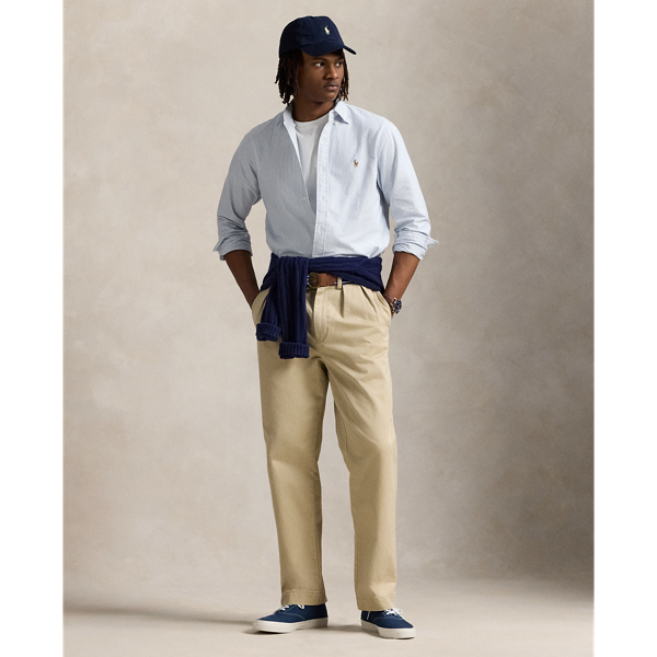 Classic Fit Striped Oxford Shirt