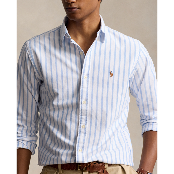 Classic Fit Striped Oxford Shirt