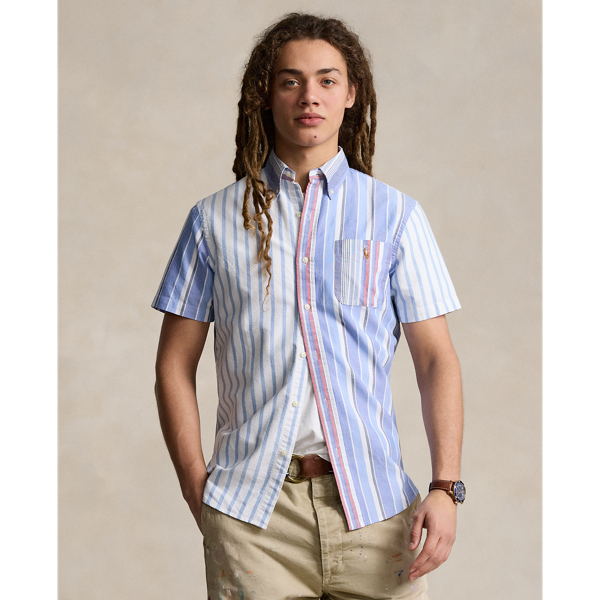 Stripe Funshirt Classic Fit Striped Oxford Fun Shirt Polo Ralph Lauren 1