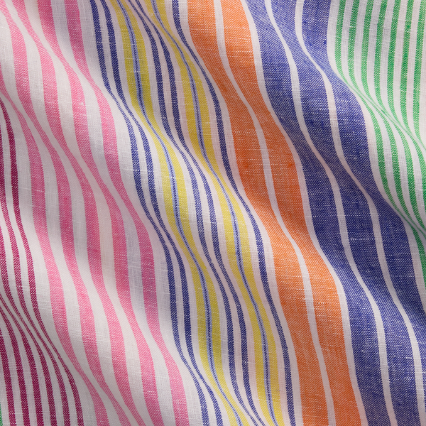 Classic Fit Print Linen Camp Shirt