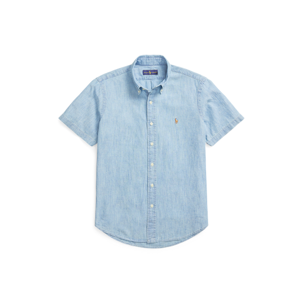 Classic fit chambray overhemd