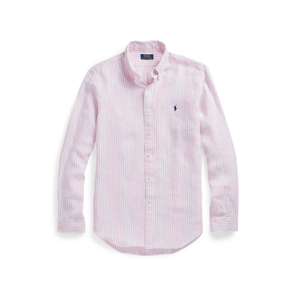 Custom Fit Striped Linen Shirt