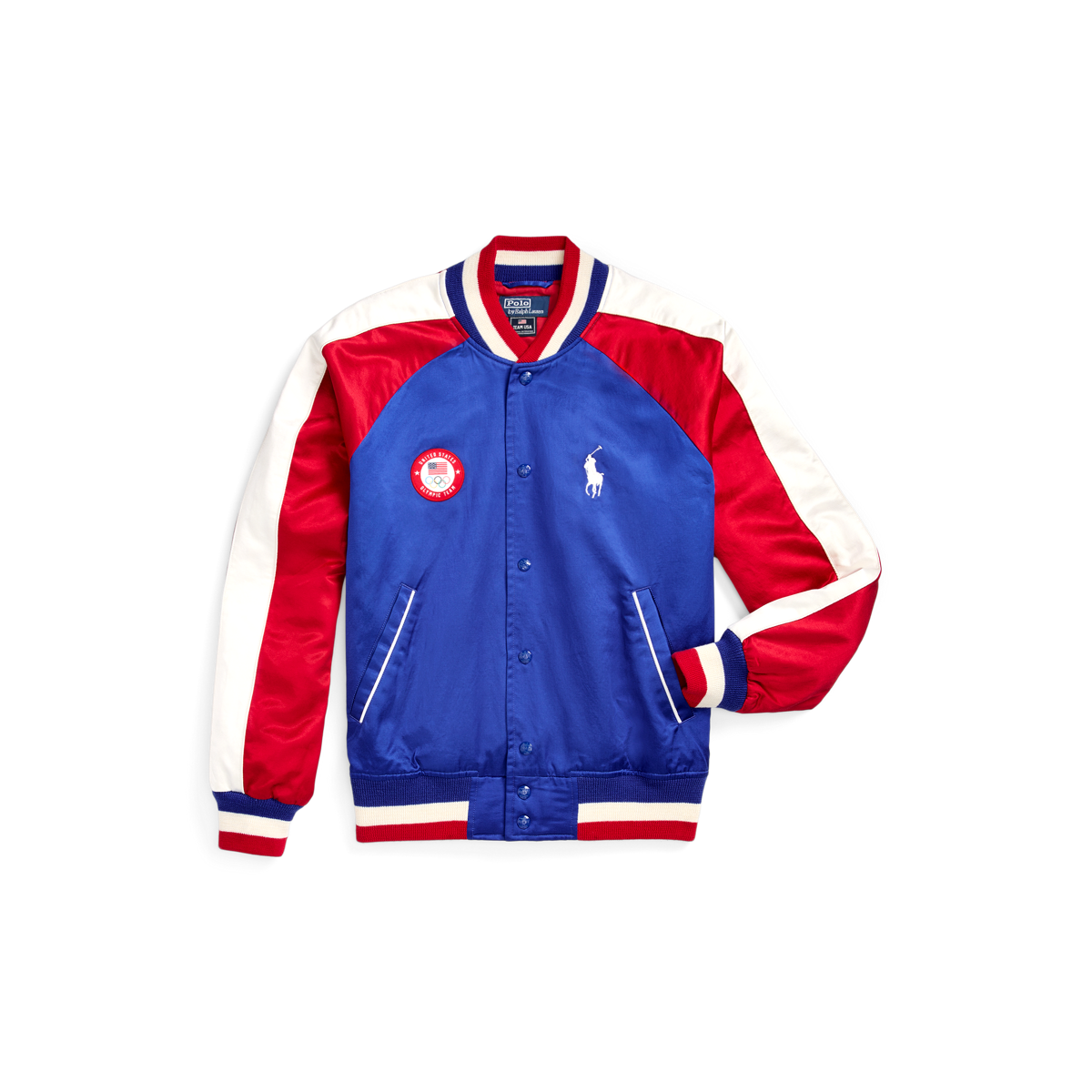 Team USA Satin Baseball Jacket