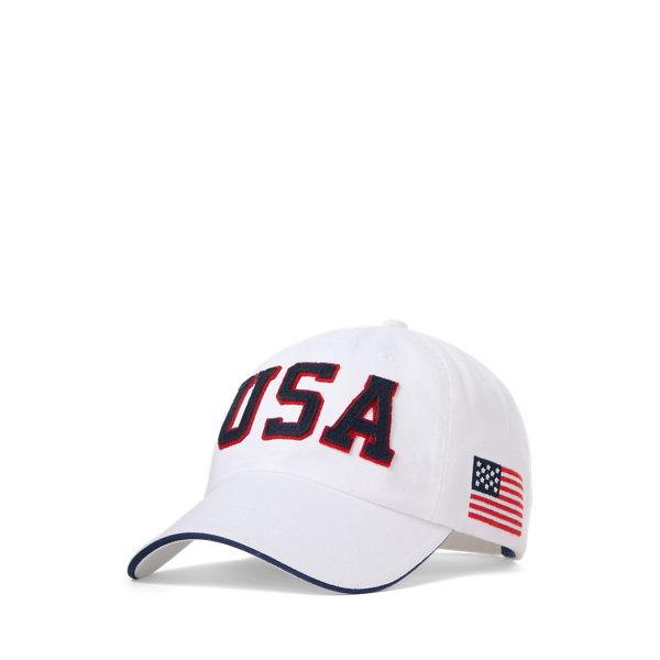 Ceramic White Team USA Twill Ball Cap Polo Ralph Lauren 1