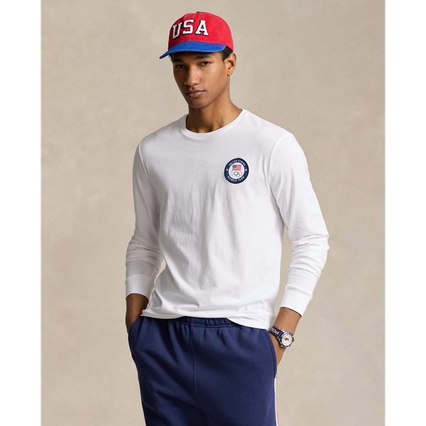 White Team USA Jersey Graphic T-Shirt Polo Ralph Lauren 1