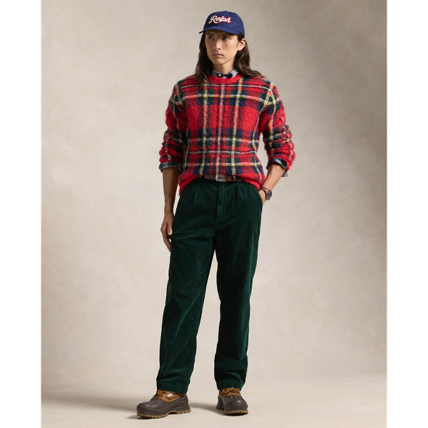 Moss Agate Classic Fit Pleated Corduroy Pant Polo Ralph Lauren 1