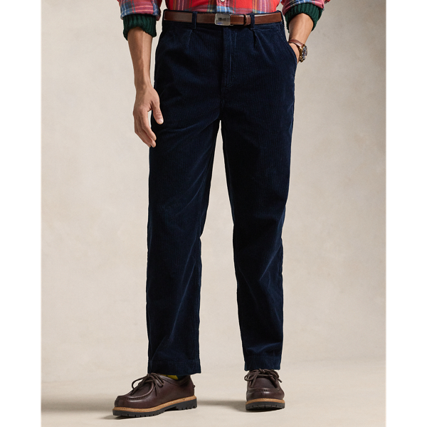 Classic Fit Pleated Corduroy Pant