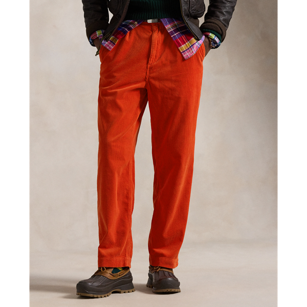 Classic Fit Pleated Corduroy Pant