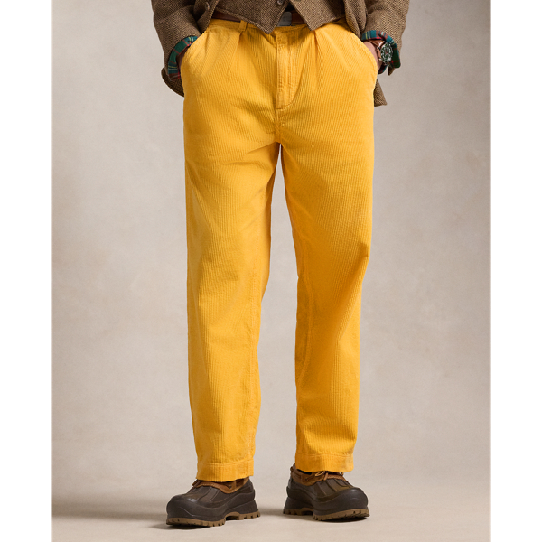 Classic Fit Pleated Corduroy Pant