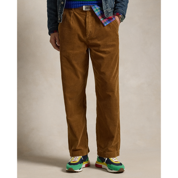 Classic Fit Pleated Corduroy Pant