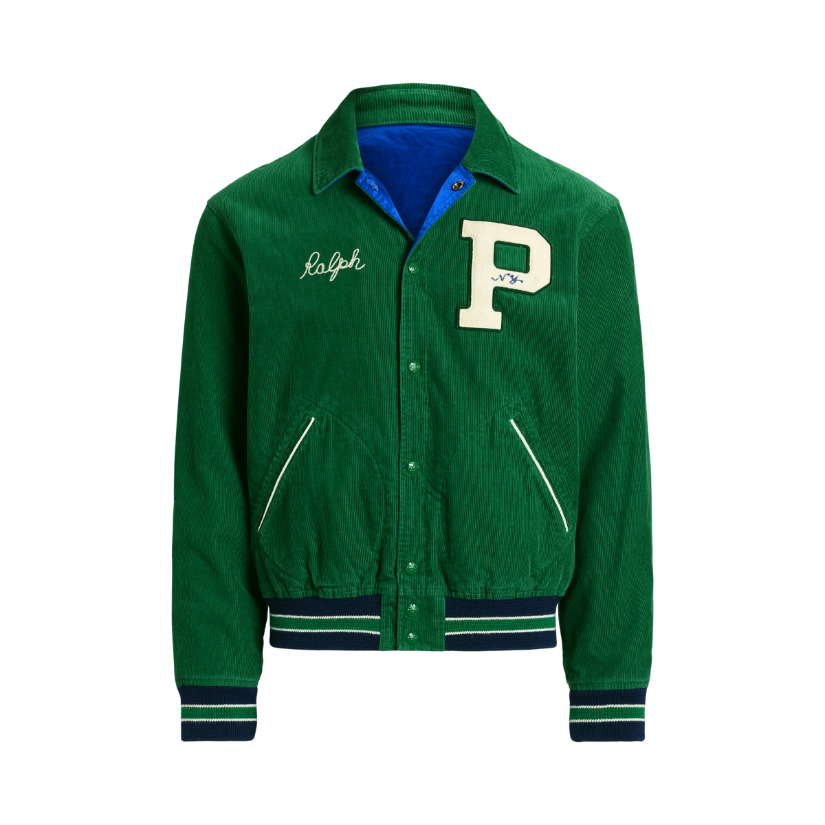 Ralph lauren patchwork baseball jacket best sale