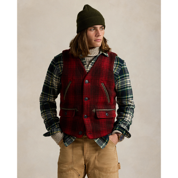 Plaid Wool Vest