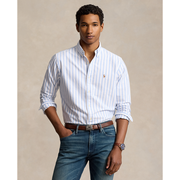 Slim Fit Striped Oxford Shirt for Men Ralph Lauren CO