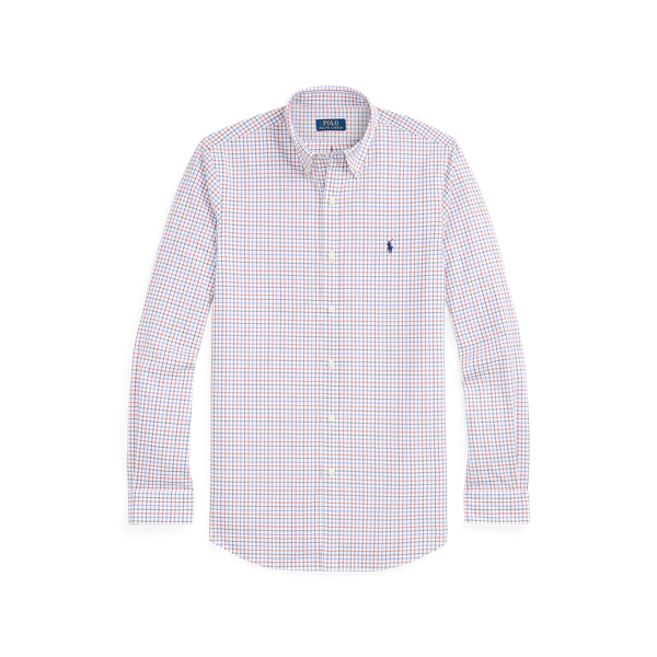 Slim Fit Tattersall Stretch Poplin Shirt Polo Ralph Lauren 1