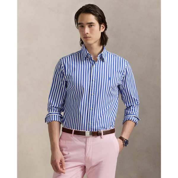 Custom Fit Striped Woven Shirt