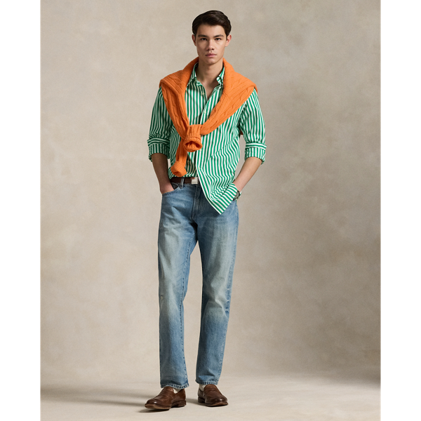Custom Fit Striped Woven Shirt