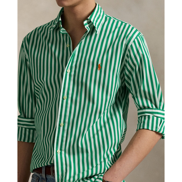 Custom Fit Striped Woven Shirt