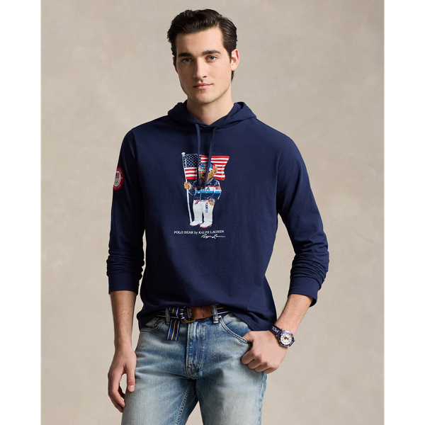 Team USA Polo Bear Hooded T-Shirt