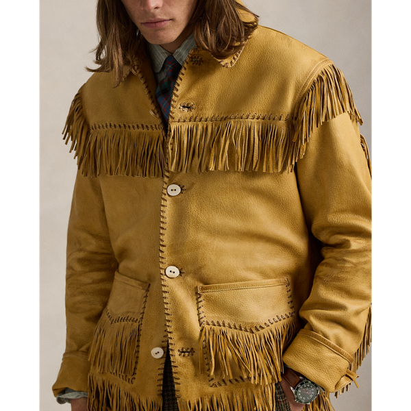 Ralph lauren fringe jacket online