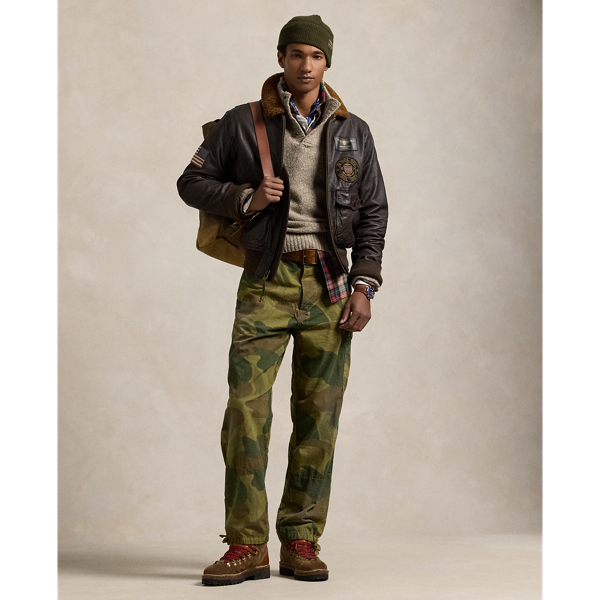 Paint Stroke Camo Relaxed Fit Camo Canvas Cargo Pant Polo Ralph Lauren 1