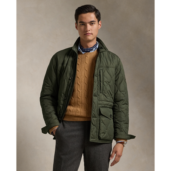 Ralph lauren quilted baseball jacket best sale