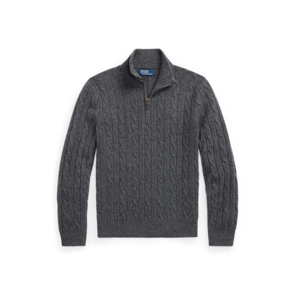 Ralph Lauren knit blousonドライバーズニット グレー Sweaters