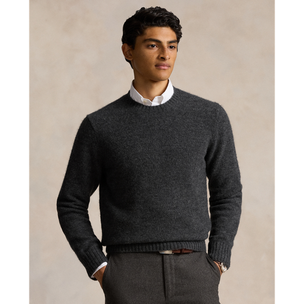 Grey polo sweater deals