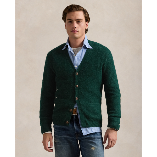 Green cardigan jacket best sale