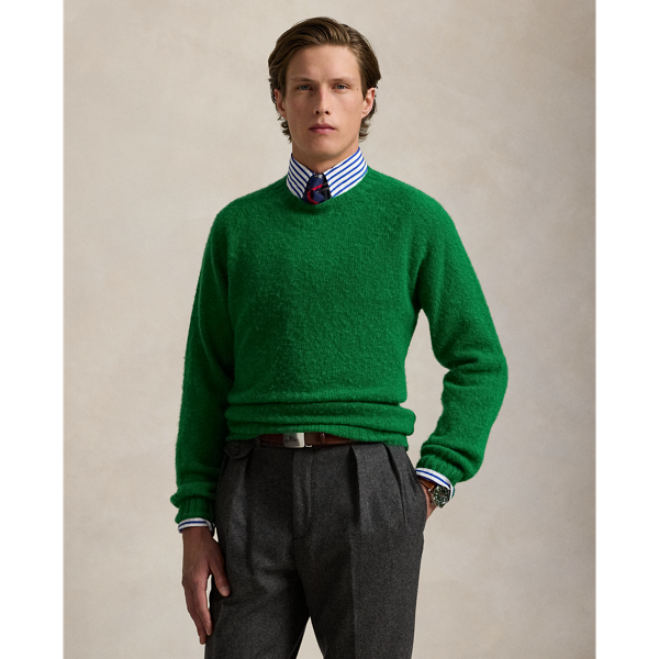 Green Wool Crewneck Sweater Polo Ralph Lauren 1