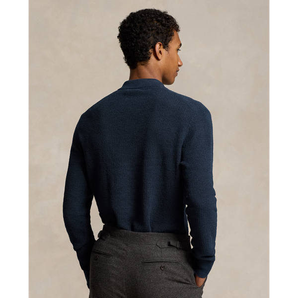 Blue Textured Linen Jumper Polo Ralph Lauren 5