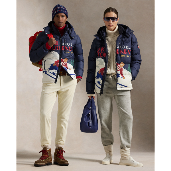 The Gorham Skier Print Down Jacket