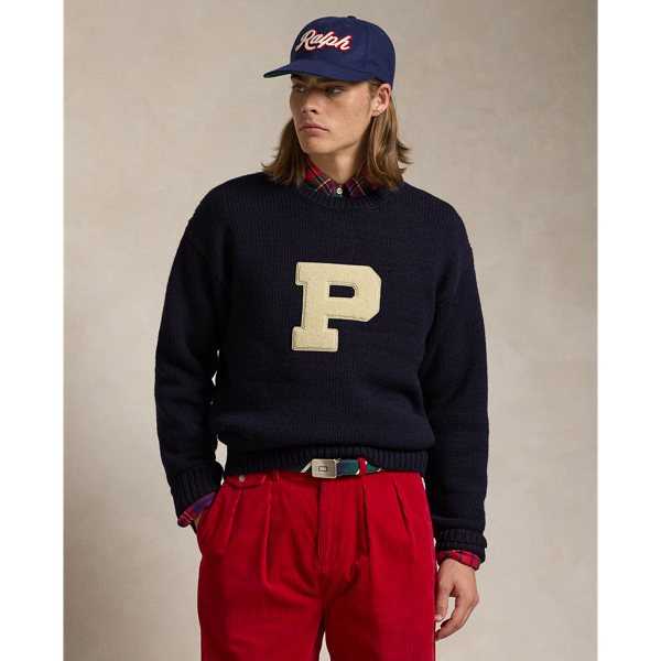 Polo ralph lauren letterman store alpaca Sweater