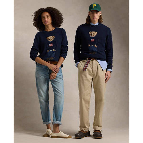 Polo Bear Cotton-Linen Sweater