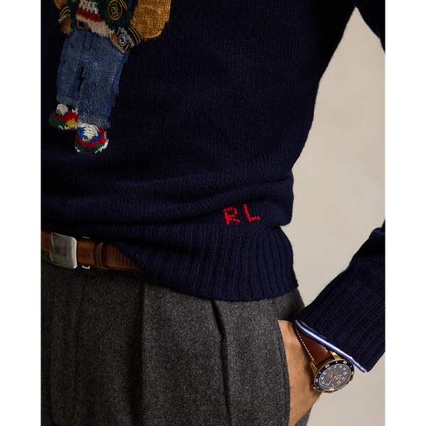 Polo Bear Wool Cashmere Jumper for Men Ralph Lauren UK