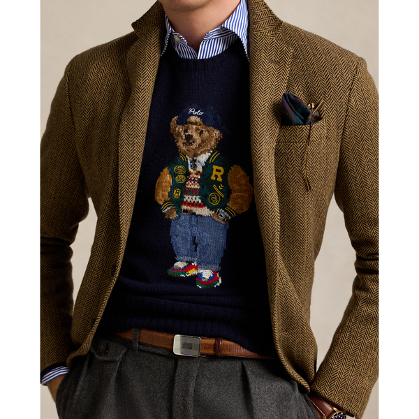 Polo Bear Wool Cashmere Jumper for Men Ralph Lauren UK
