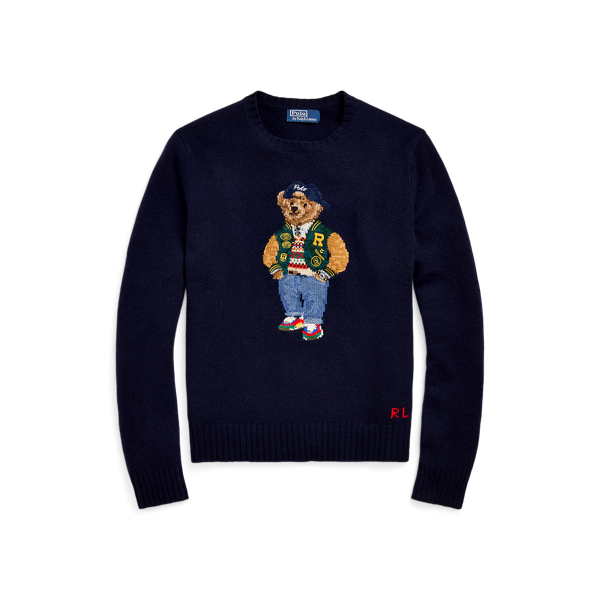 Polo Bear Wool Cashmere Jumper for Men Ralph Lauren UK