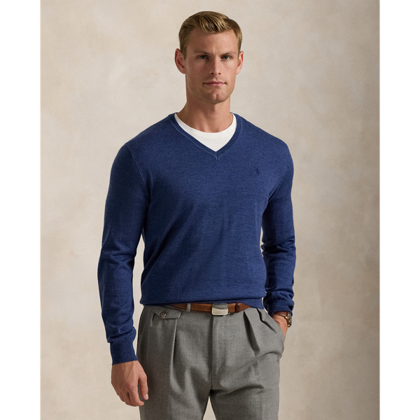 Waschbarer Slim-Fit Wollpullover