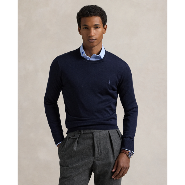 Men s Crewneck Jumpers Cardigans Ralph Lauren BE