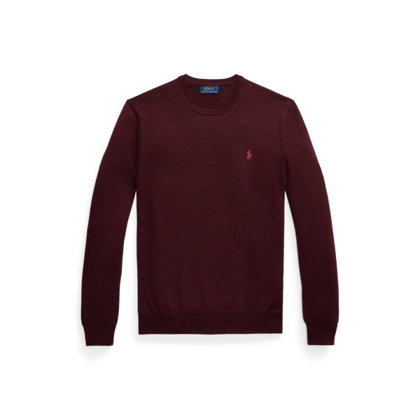 Slim Fit Washable Wool Crewneck Jumper for Men Ralph Lauren UK