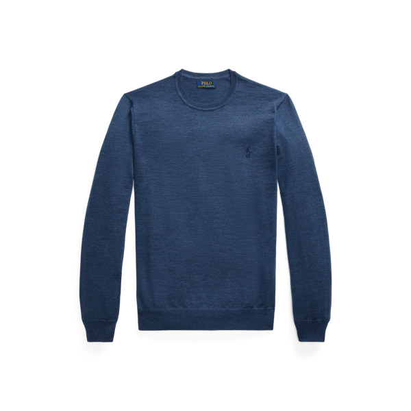 Slim Fit Washable Wool Crewneck Jumper