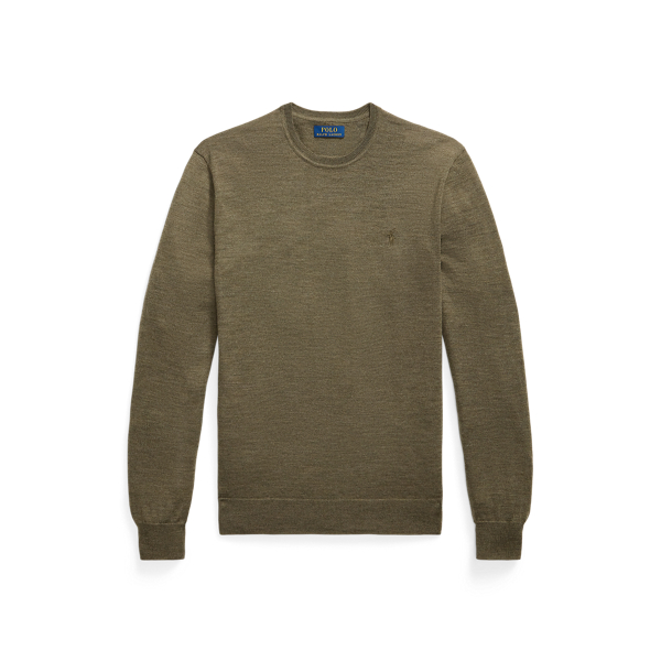 Slim Fit Washable Wool Crewneck Jumper 