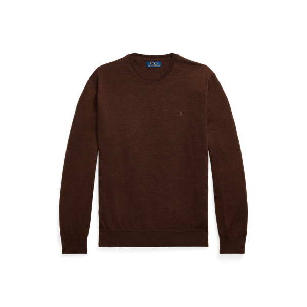 Slim Fit Washable Wool Crewneck Jumper 