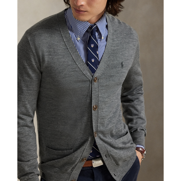 ポロ ラルフローレン スリム フィット ウォッシャブル ウール カーディガン L POLO RALPH LAUREN カーディガン スリム フィット